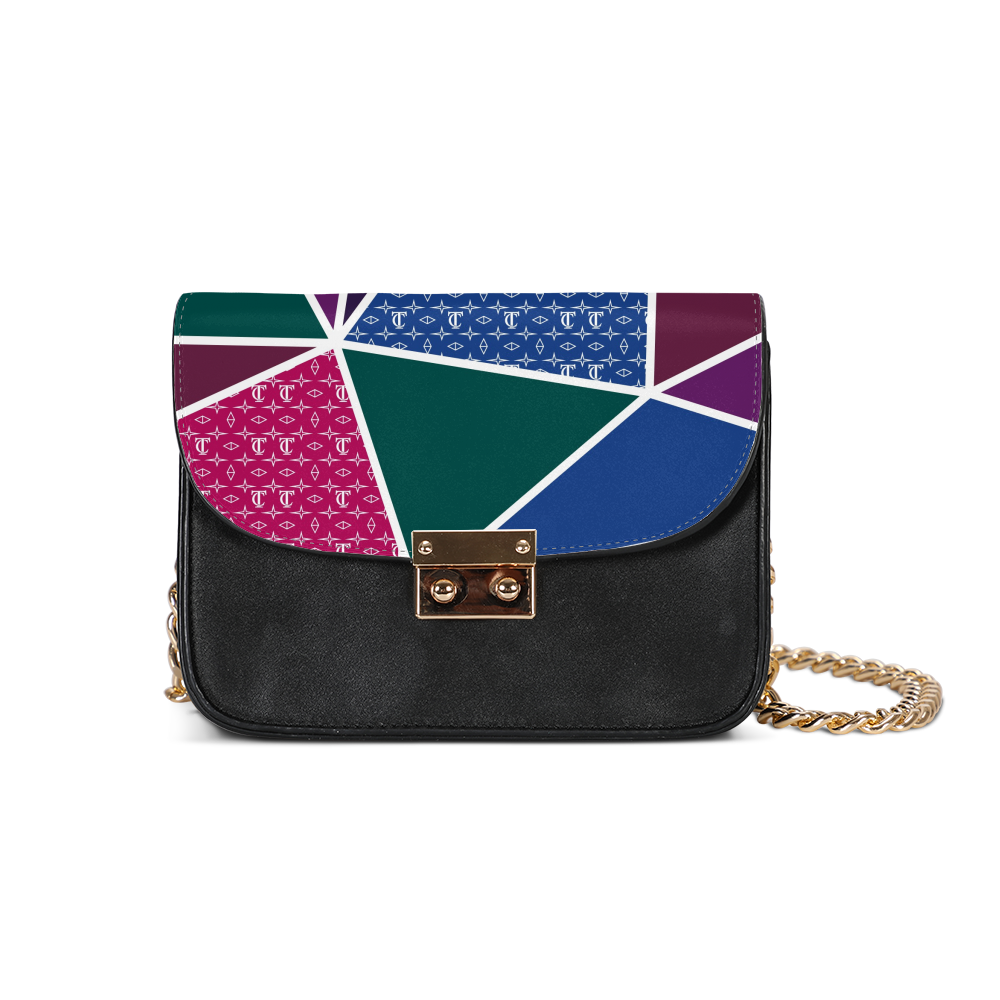 Monogrammed Colorful Small Shoulder Bag
