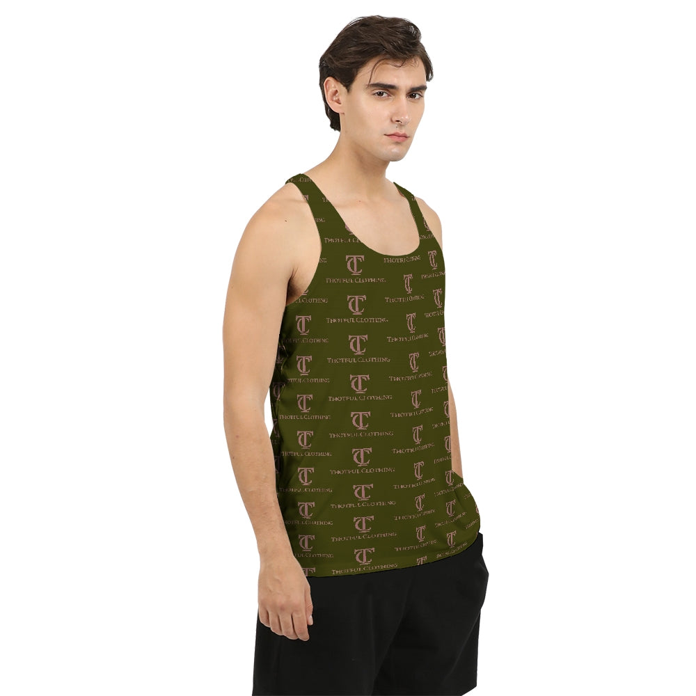 Monogrammed Unisex Army Tank