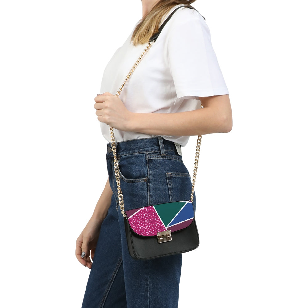 Monogrammed Colorful Small Shoulder Bag
