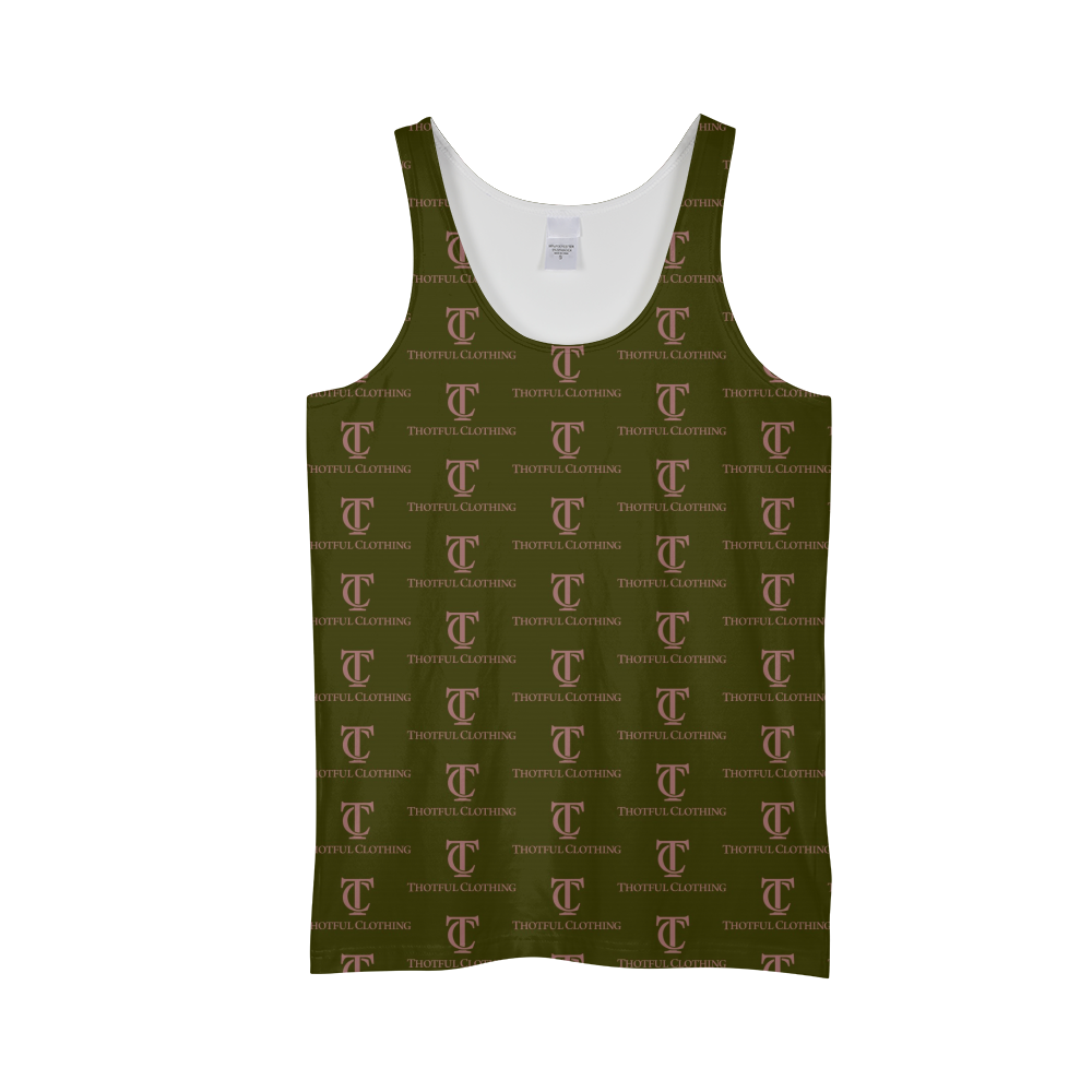 Monogrammed Unisex Army Tank