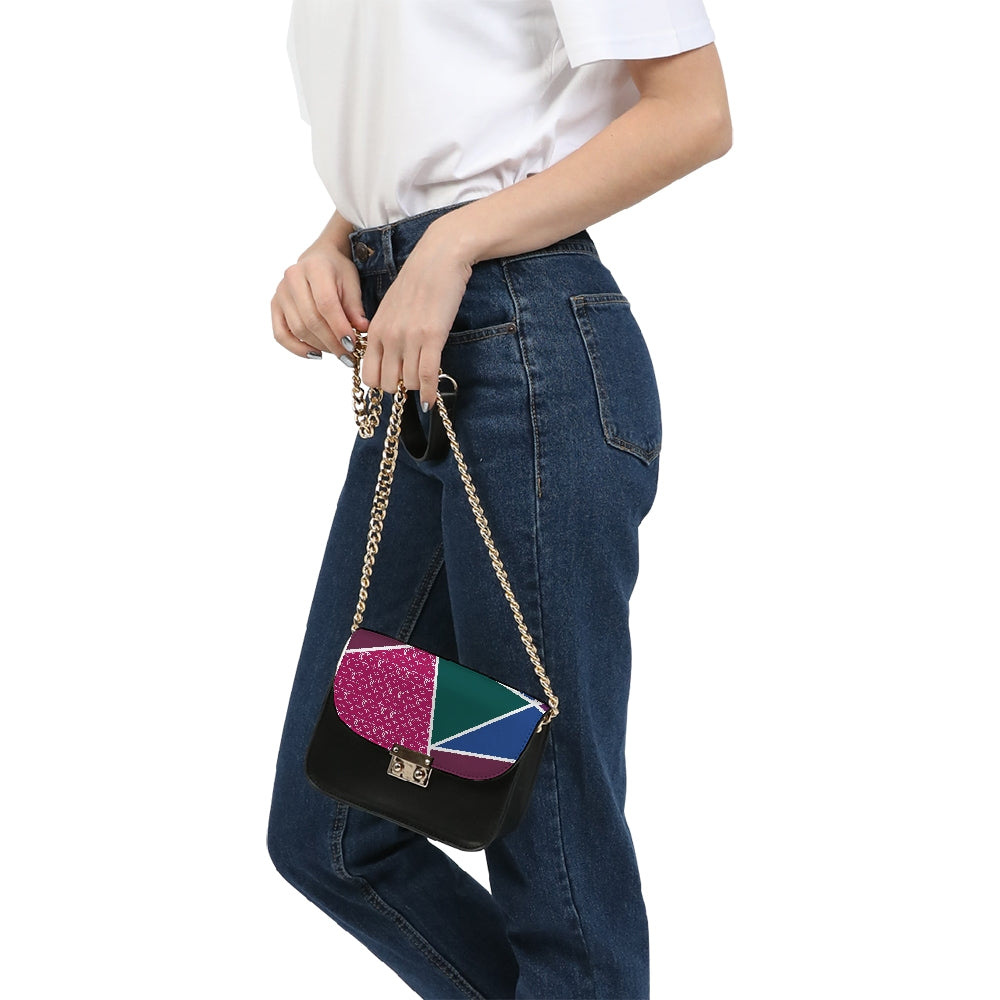 Monogrammed Colorful Small Shoulder Bag