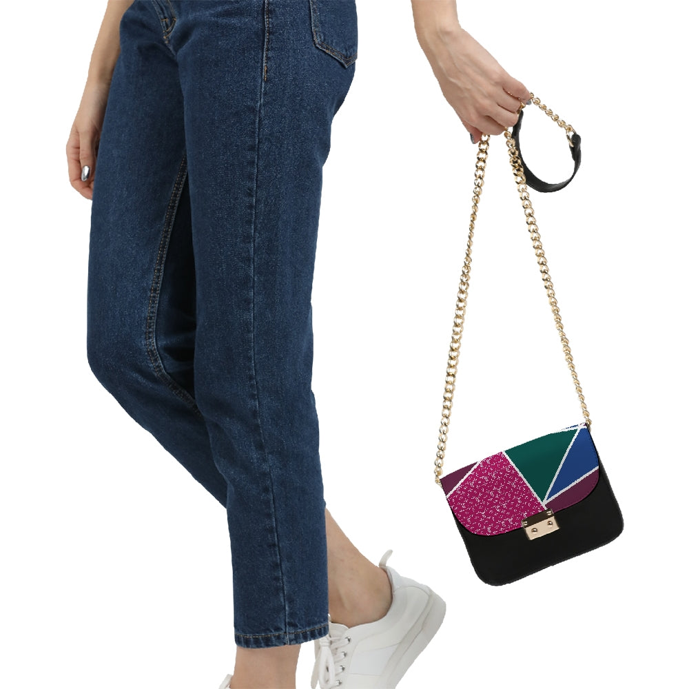 Monogrammed Colorful Small Shoulder Bag